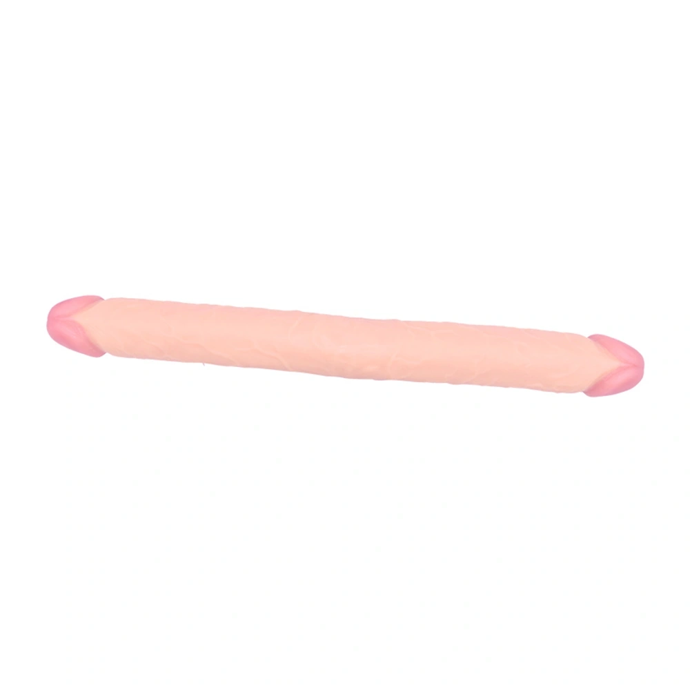 Dildo Dublu Realist, PVC, Natural, 46 cm, #3, Erotic24.ro