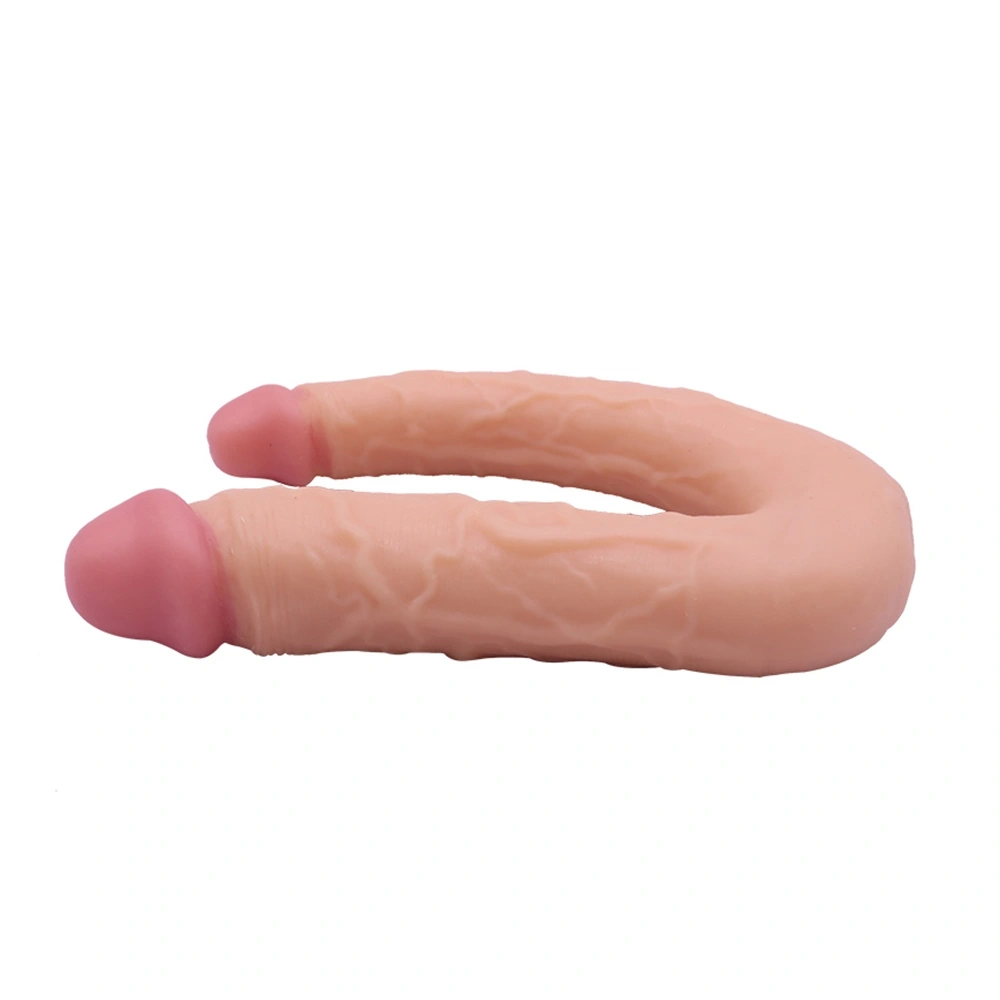 Dildo Dublu Realist Tommy, PVC, Natural, 21.5 cm, #3, Erotic24.ro