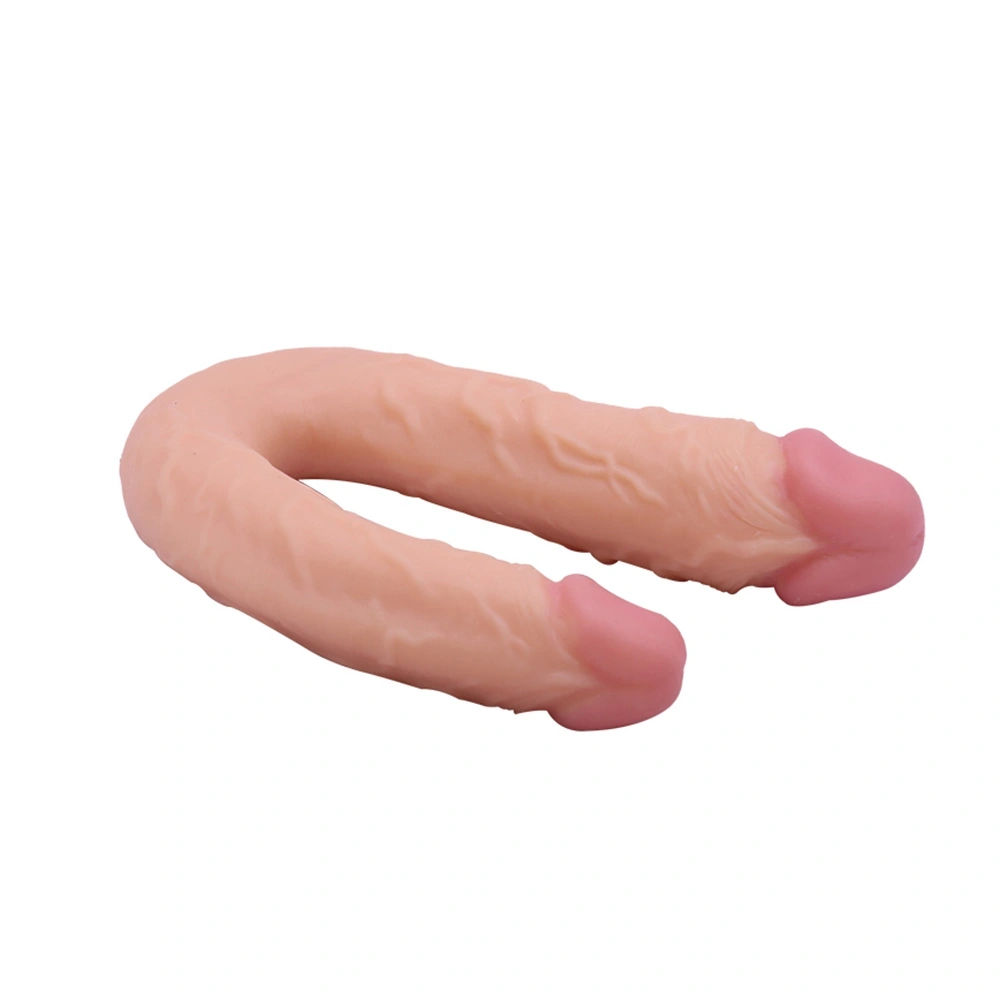 Dildo Dublu Realist Tommy, PVC, Natural, 21.5 cm