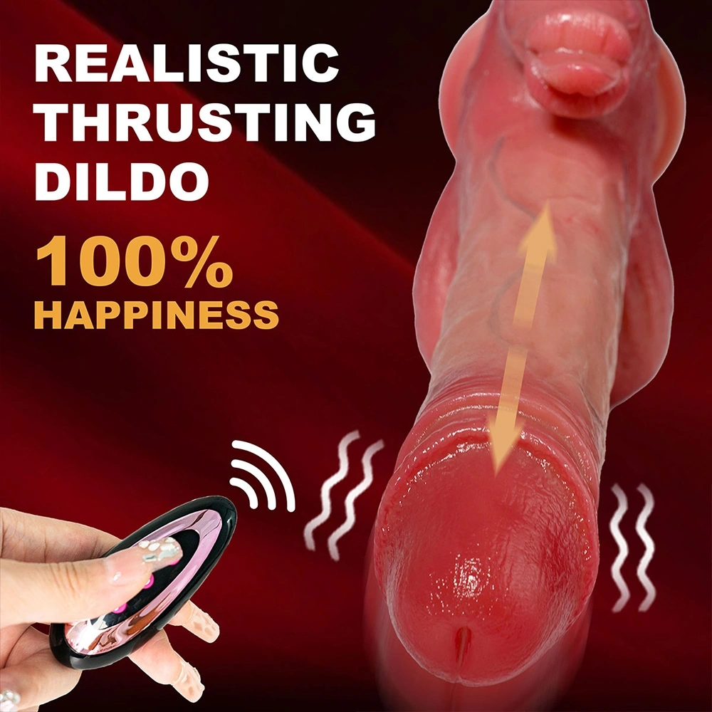 Vibrator Rabbit Thrusting&Heating, Remote Control, 9 Moduri Vibratii, 10 Moduri Impingere, Silicon Lichid, USB, Natural, 21.8 cm, Passion Labs, #5, Erotic24.ro