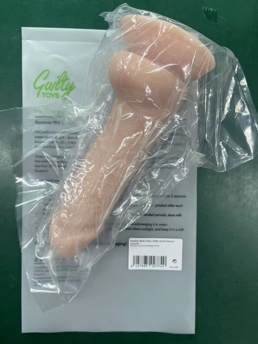 Dildo Realist Tom cu Ventuza la Baza, TPE Premium, Natural, 19 cm, Guilty Toys, #8, Erotic24.ro