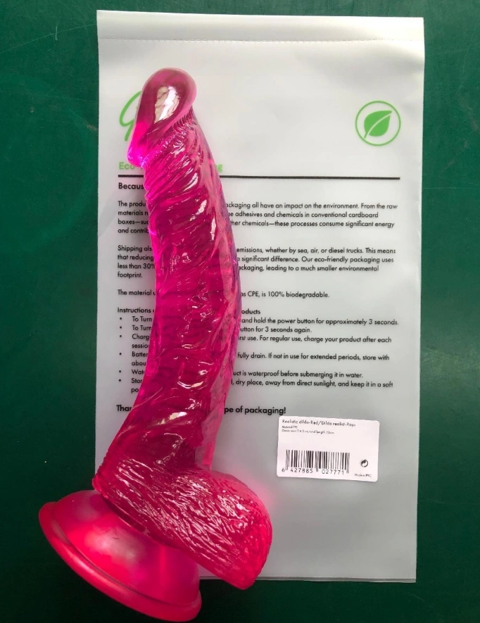 Dildo Realist Mason cu Ventuza la Baza, TPE Premium, Roz, 23 cm, Guilty Toys, #6, Erotic24.ro