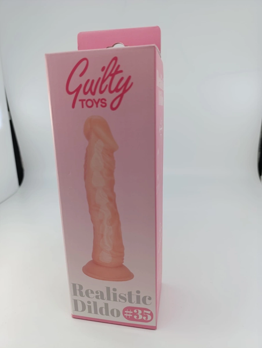 Dildo Realist Bendable No.35, TPE Premium, Natural, 22.5 cm, Guilty Toys, #9, Erotic24.ro