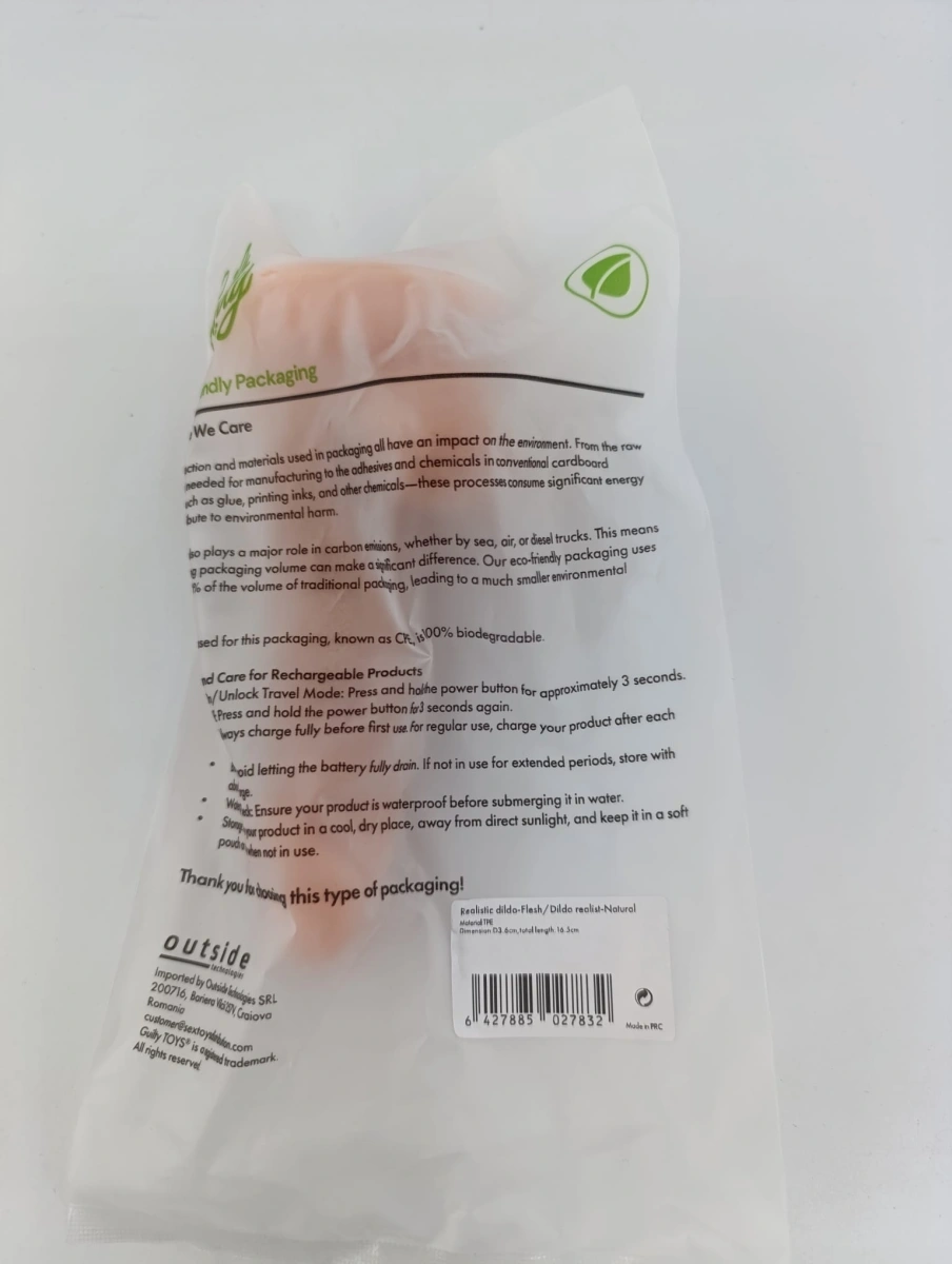 Dildo Realist Alexander cu Ventuza la Baza, TPE Premium, Natural, 16.5 cm, Nr. 8, Erotic24.ro