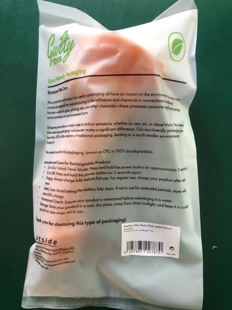 Dildo Realist Edward cu Ventuza la Baza, TPE Premium, Natural, 19 cm, Guilty Toys, #9, Erotic24.ro