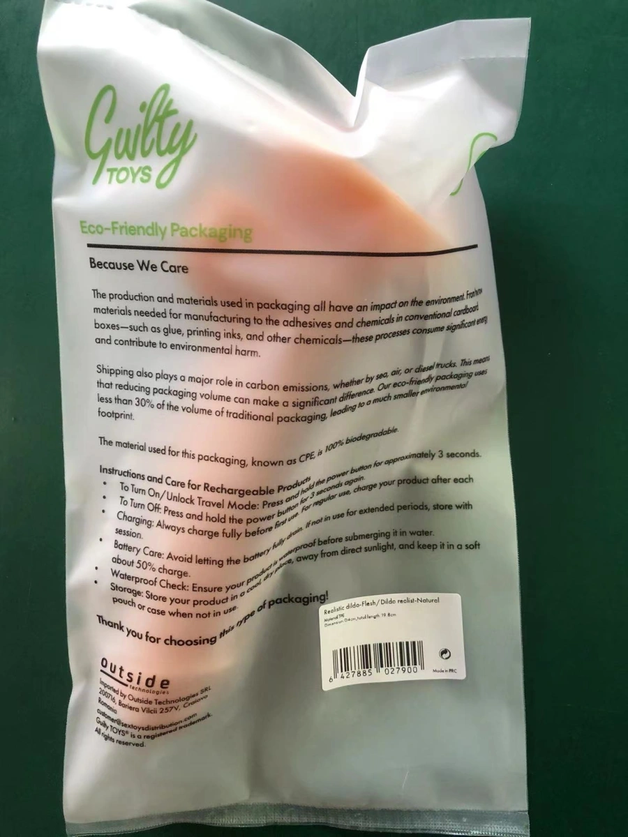 Dildo Realist Mike cu Ventuza la Baza, TPE Premium, Natural, 19.8 cm, Guilty Toys, #8, Erotic24.ro