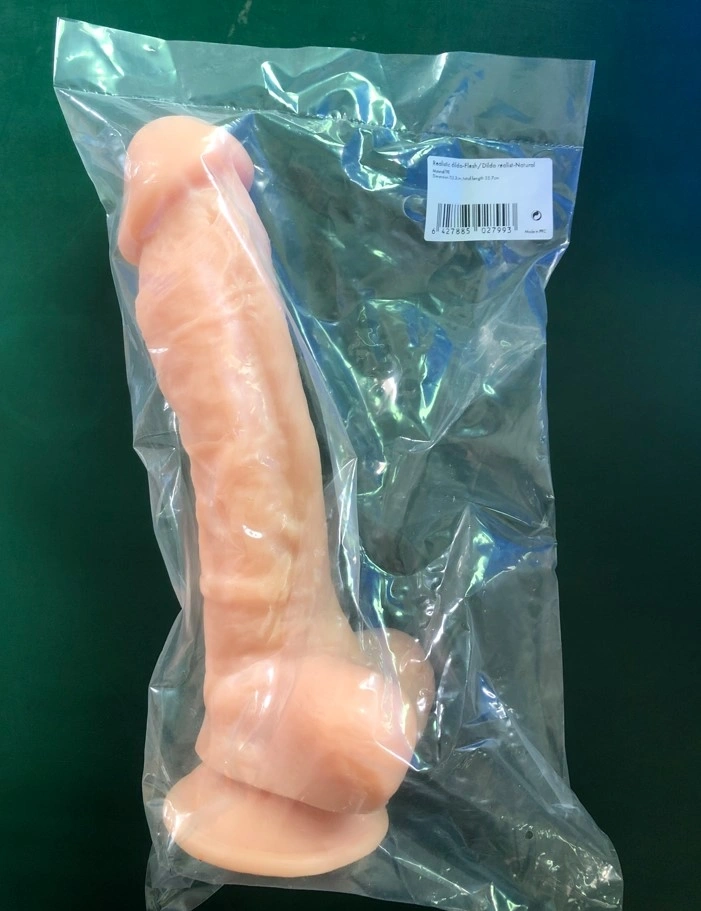 Dildo Realist Fabio cu Ventuza la Baza, TPE Premium, Natural, 25.7 cm, #7, Erotic24.ro