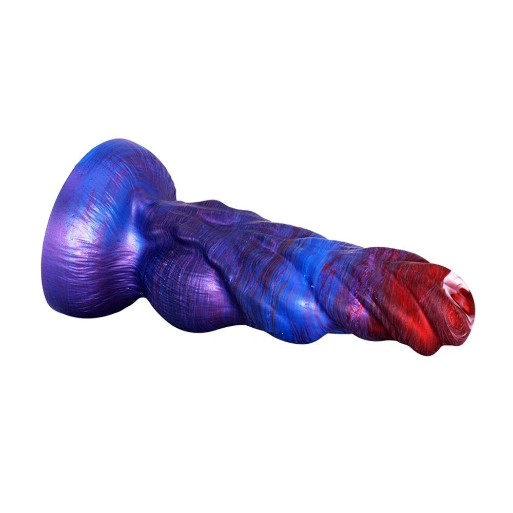 Dildo Fantasy No. 50 cu Ventuza, Silicon Lichid, Albastru, 19.4 cm, Passion Labs, #8, Erotic24.ro