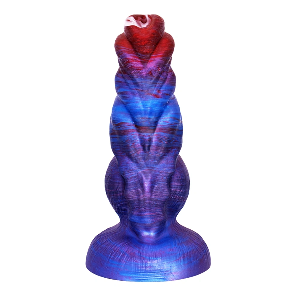 Dildo Fantasy No. 50 cu Ventuza, Silicon Lichid, Albastru, 19.4 cm, Passion Labs, #2, Erotic24.ro