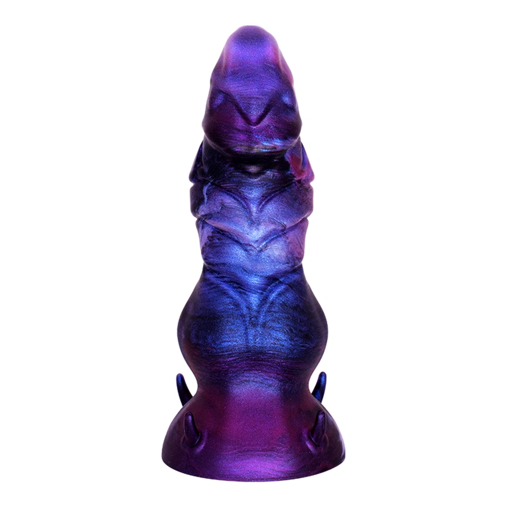 Dildo Fantasy No. 51 cu Ventuza, Silicon Lichid, Mov, 19.5 cm, Passion Labs, #3, Erotic24.ro