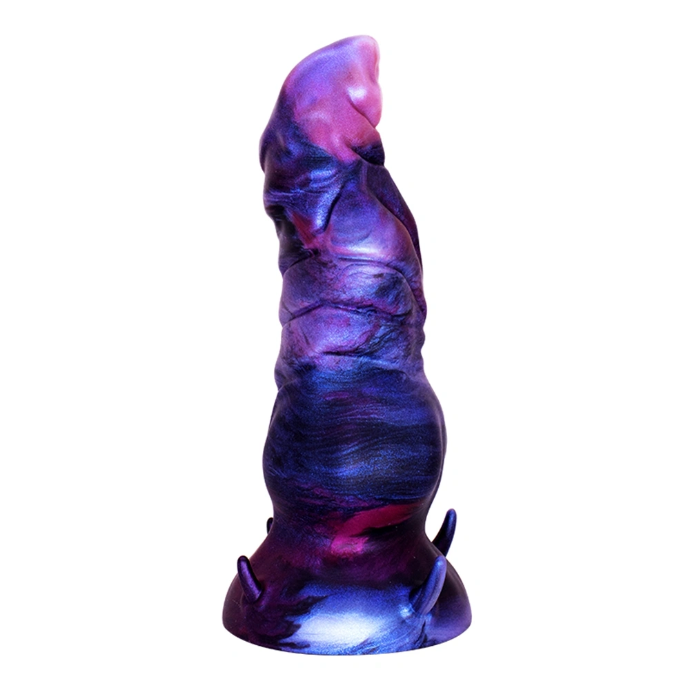 Dildo Fantasy No. 51 cu Ventuza, Silicon Lichid, Mov, 19.5 cm, Passion Labs, #4, Erotic24.ro
