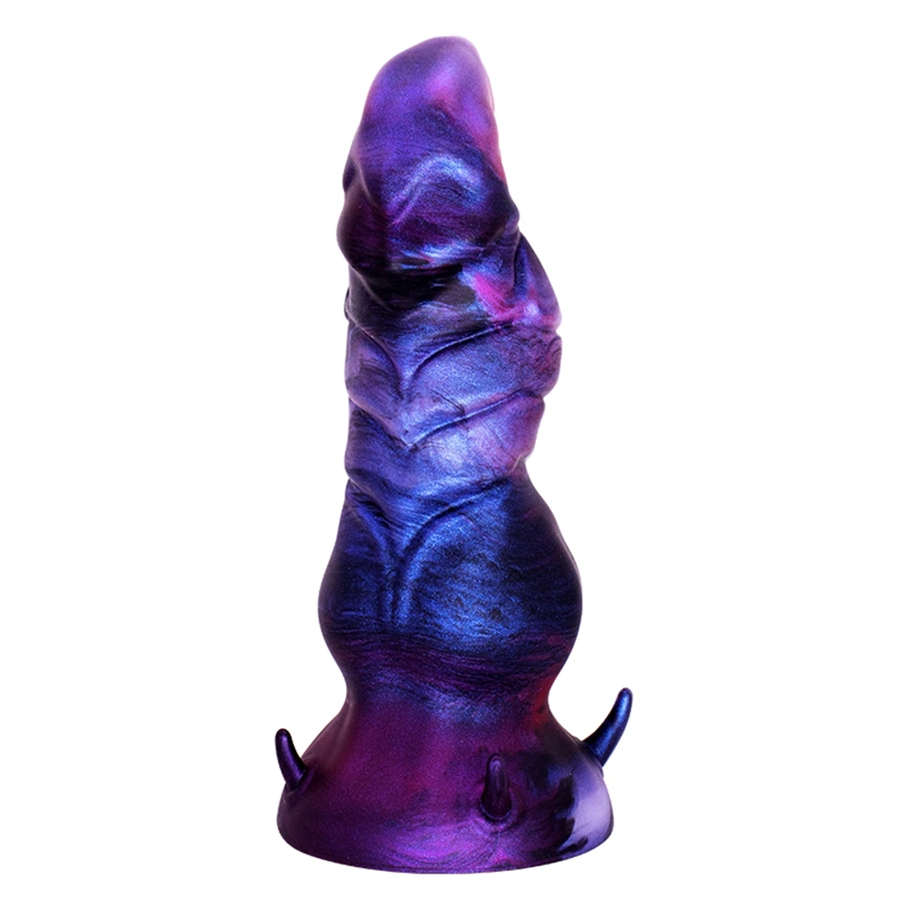Dildo Fantasy No. 51 cu Ventuza, Silicon Lichid, Mov, 19.5 cm, Passion Labs, #2, Erotic24.ro