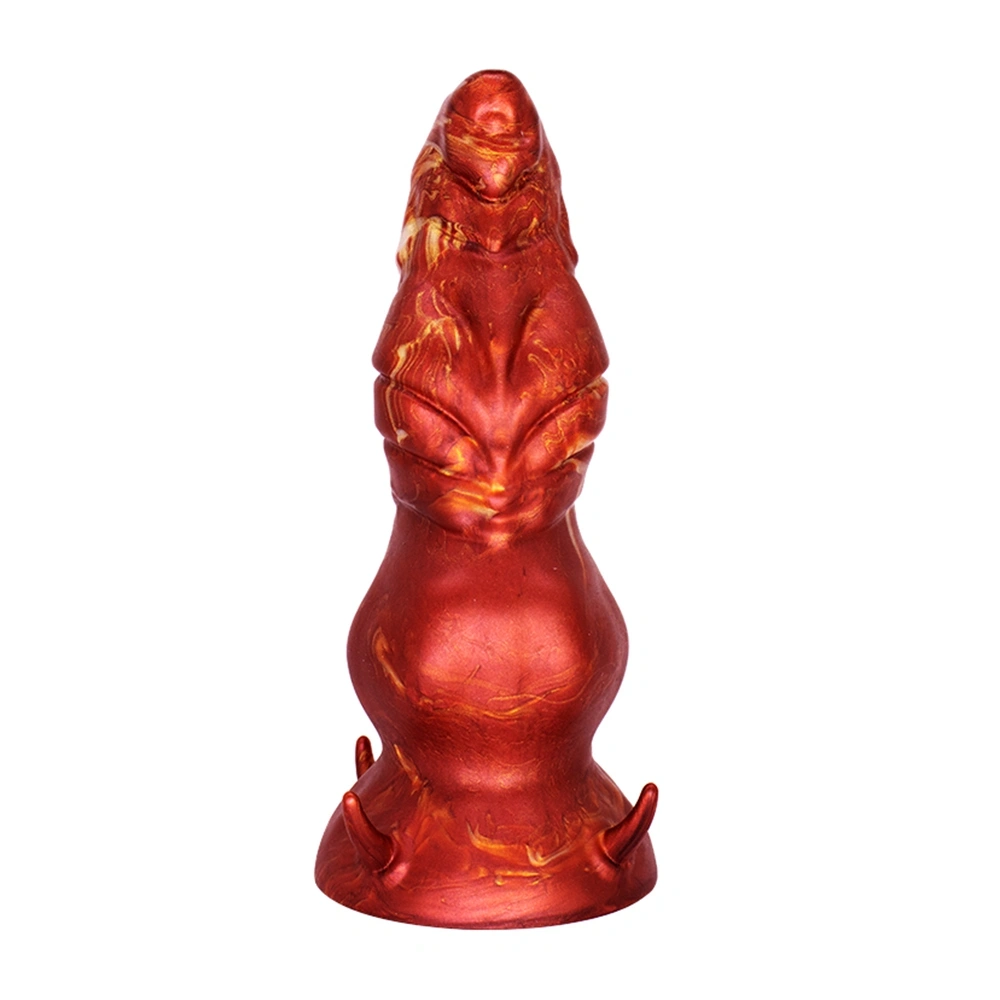 Dildo Fantasy No. 52 cu Ventuza, Silicon Lichid, Rosu, 19.5 cm, Passion Labs, Nr. 5, Erotic24.ro
