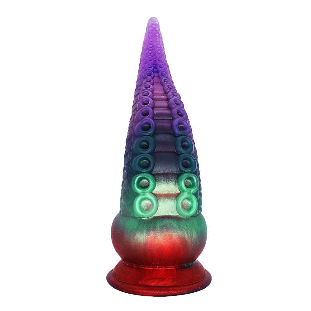 Dildo Fantasy No. 54 cu Ventuza, Silicon Lichid, Mov, 21.5 cm, Passion Labs, #6, Erotic24.ro