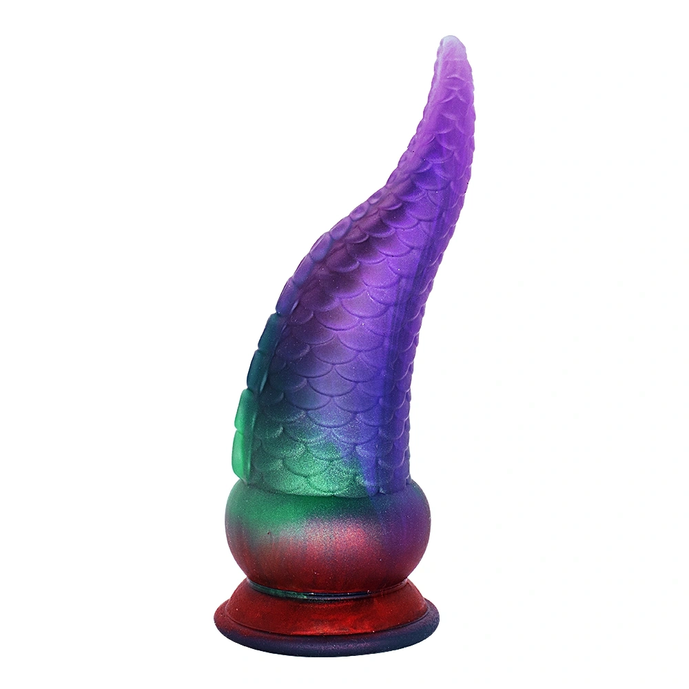 Dildo Fantasy No. 54 cu Ventuza, Silicon Lichid, Mov, 21.5 cm, Passion Labs, #3, Erotic24.ro
