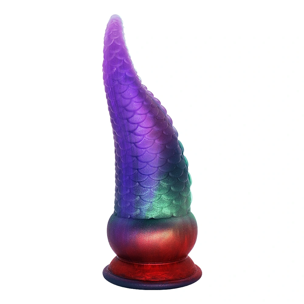 Dildo Fantasy No. 54 cu Ventuza, Silicon Lichid, Mov, 21.5 cm, Passion Labs, #4, Erotic24.ro