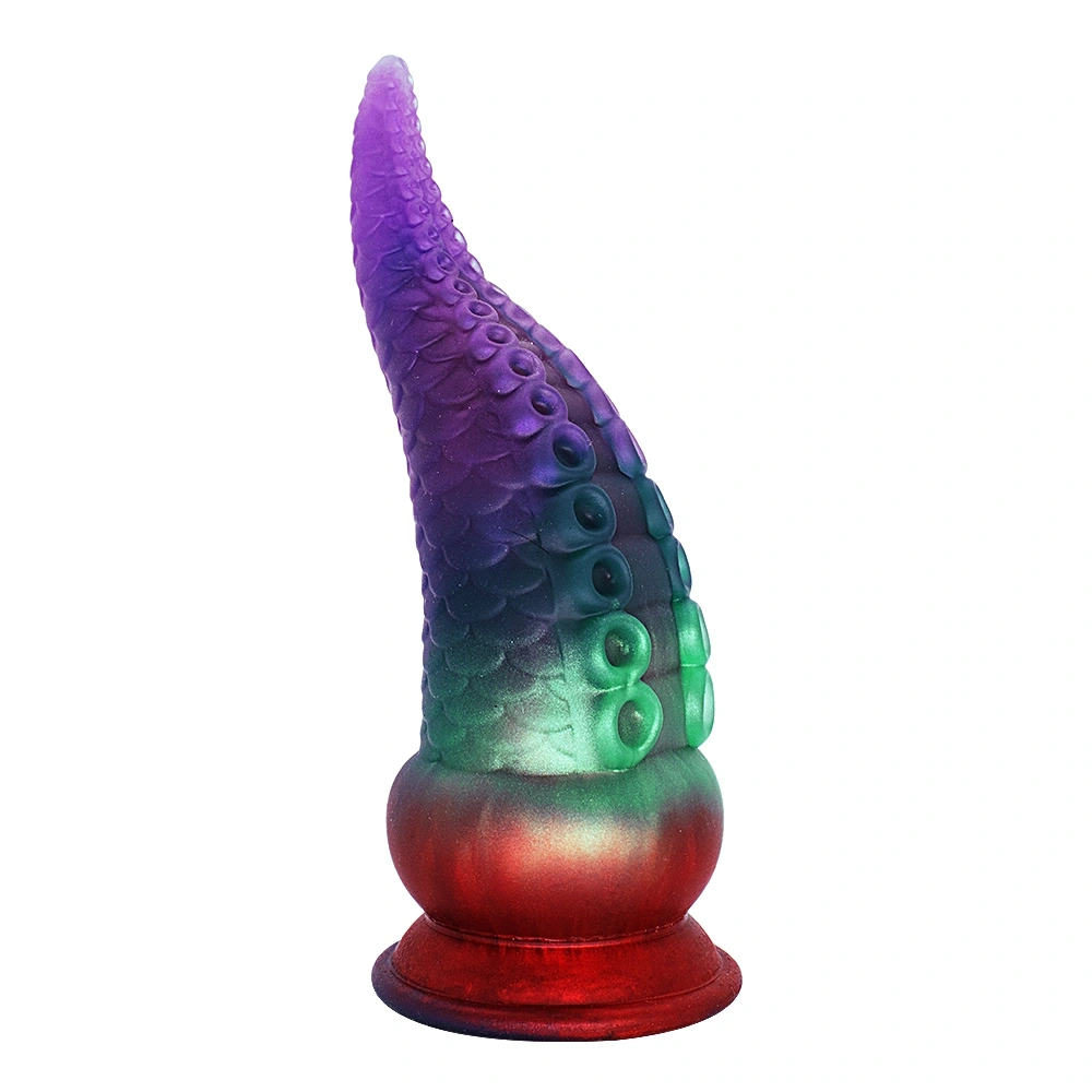 Dildo Fantasy No. 54 cu Ventuza, Silicon Lichid, Mov, 21.5 cm, Passion Labs, #2, Erotic24.ro