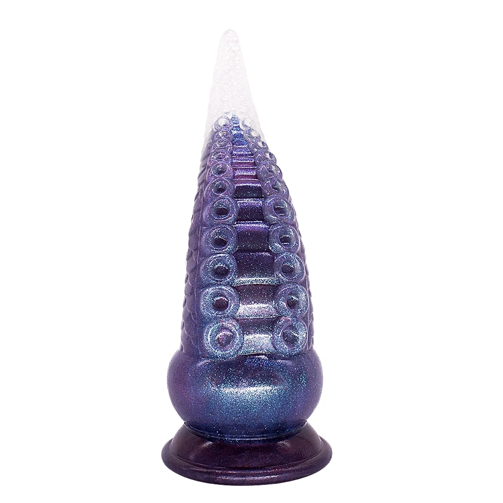 Dildo Fantasy No. 56 cu Ventuza, Silicon Lichid, Albastru, 21.5 cm, Passion Labs, #2, Erotic24.ro
