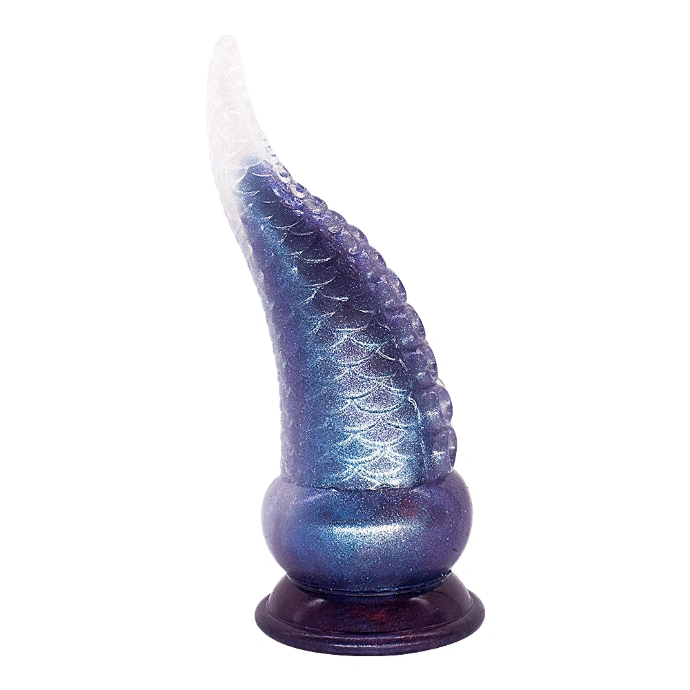 Dildo Fantasy No. 56 cu Ventuza, Silicon Lichid, Albastru, 21.5 cm, Passion Labs, #5, Erotic24.ro