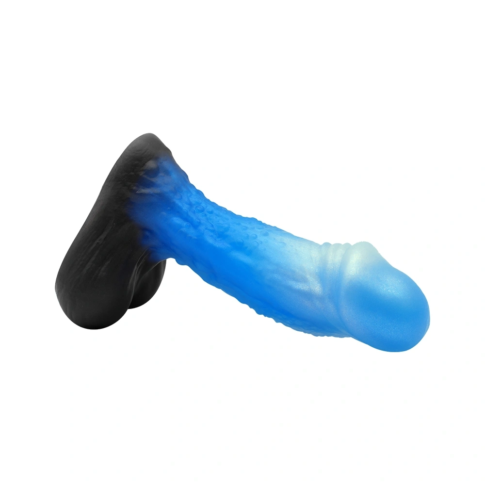 Dildo Realist Ocean Wave, Silicon Lichid, Albastru, 16.5 cm, Guilty Toys, #8, Erotic24.ro