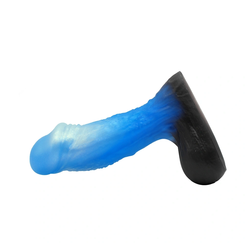 Dildo Realist Ocean Wave, Silicon Lichid, Albastru, 16.5 cm, Guilty Toys, #7, Erotic24.ro