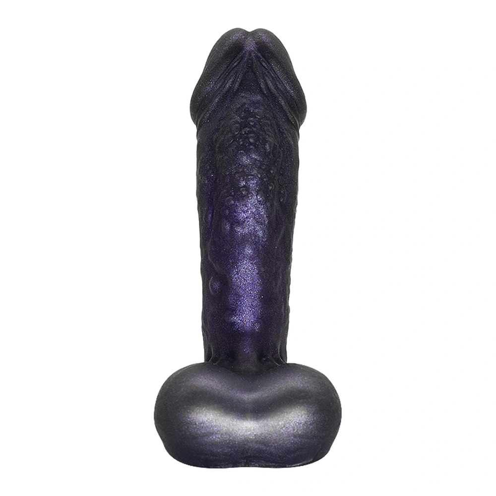Dildo Realist Ocean Wave, Silicon Lichid, Mov Inchis, 16.5 cm, Guilty Toys, Nr. 3, Erotic24.ro