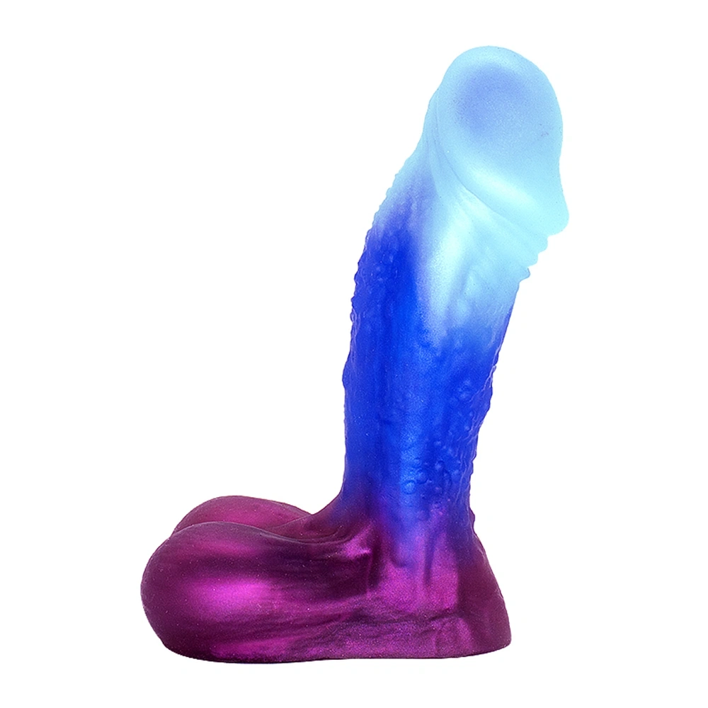 Dildo Realist Ocean Wave, Silicon Lichid, Albastru Deschis, 16.5 cm, Guilty Toys, #6, Erotic24.ro