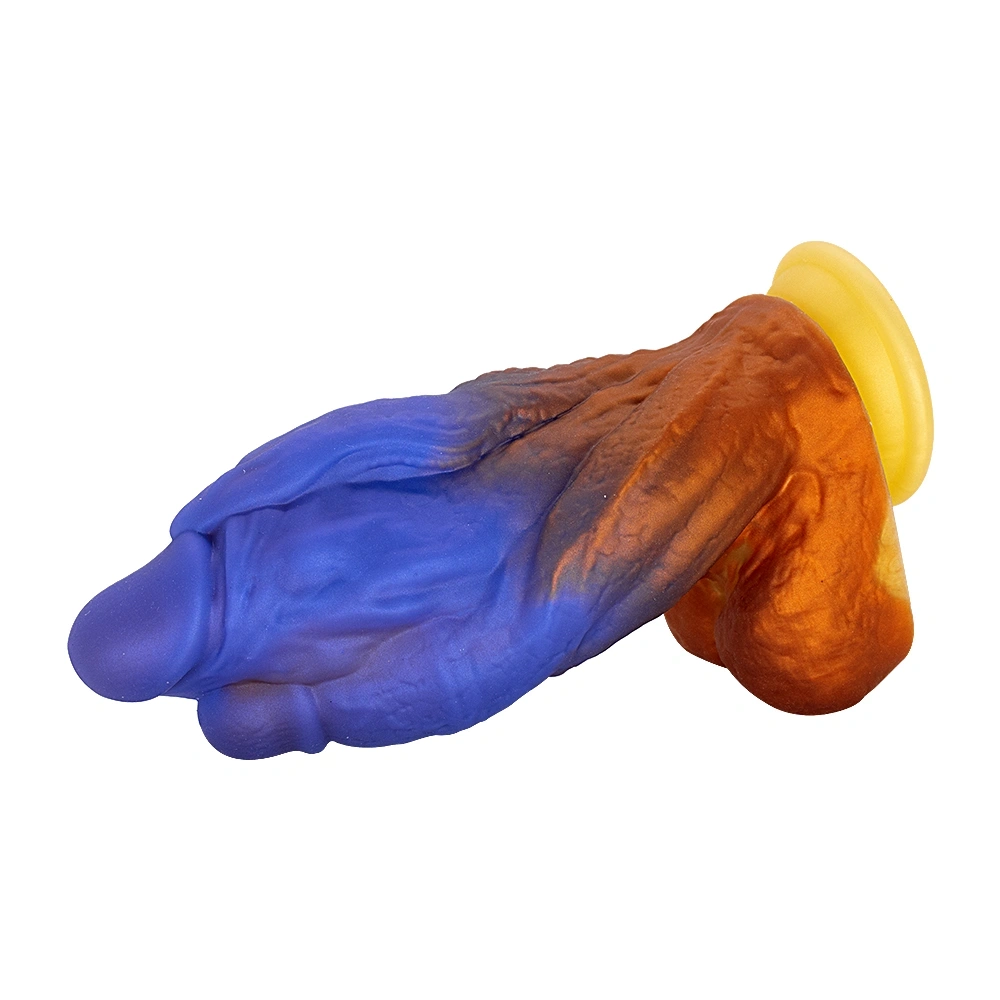 Dildo Fantasy No. 57 cu Ventuza, Silicon Lichid, Multicolor, 21.6 cm, Passion Labs, #9, Erotic24.ro