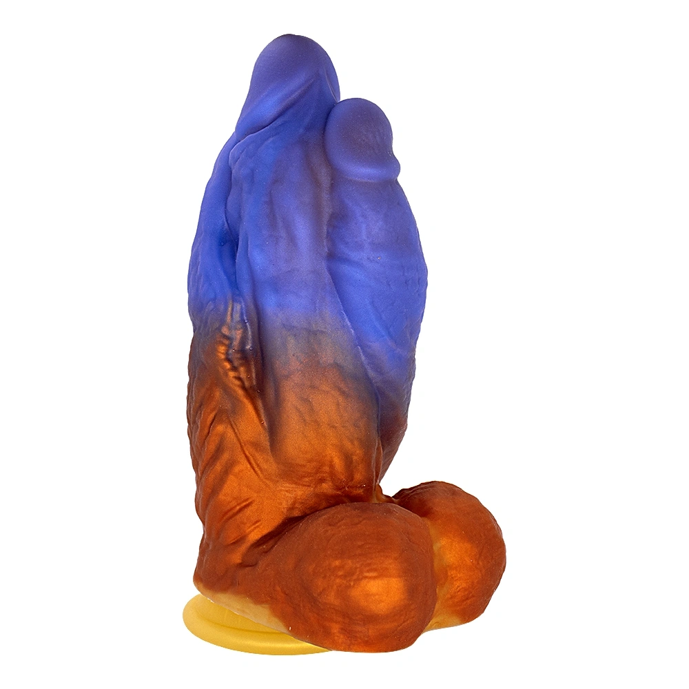 Dildo Fantasy No. 57 cu Ventuza, Silicon Lichid, Multicolor, 21.6 cm, Passion Labs, #4, Erotic24.ro