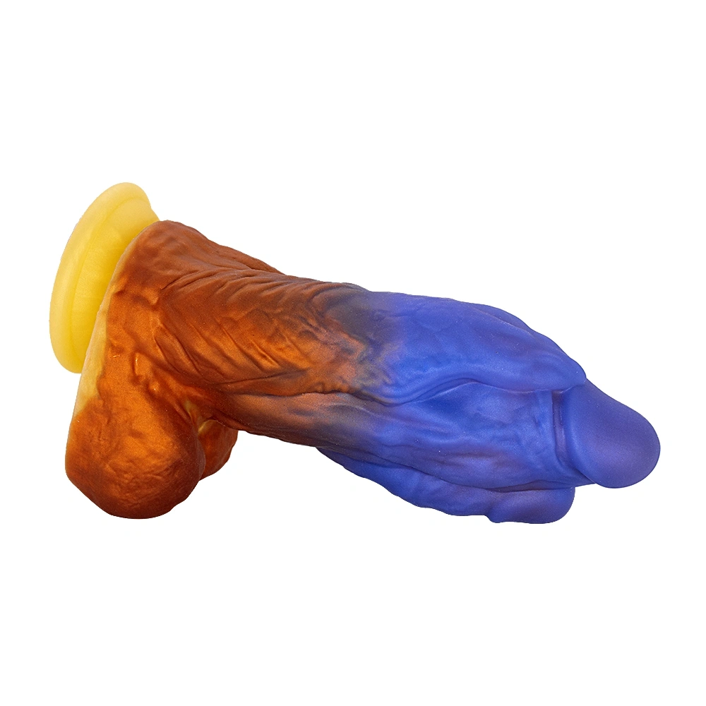 Dildo Fantasy No. 57 cu Ventuza, Silicon Lichid, Multicolor, 21.6 cm, Passion Labs, #8, Erotic24.ro