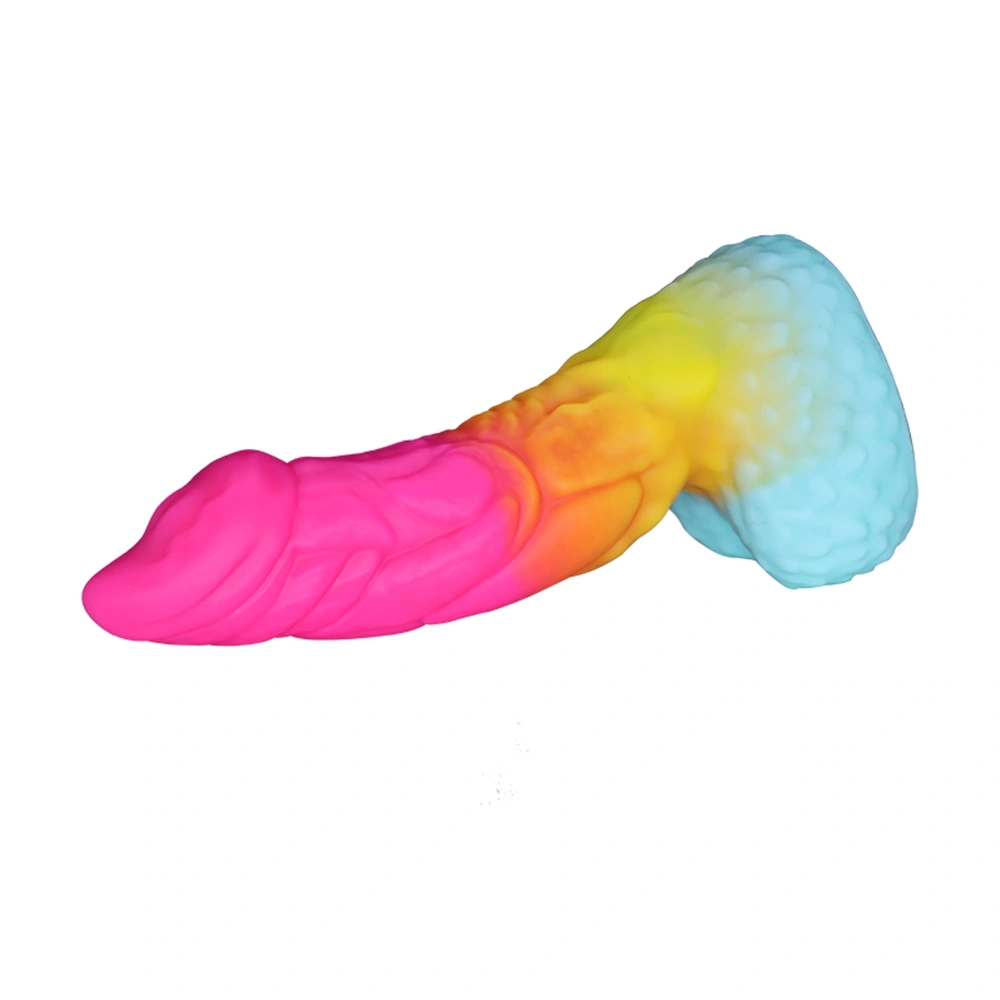 Dildo Fantasy No. 61, Silicon Lichid, Multicolor, 20.6 cm, Passion Labs, #5, Erotic24.ro
