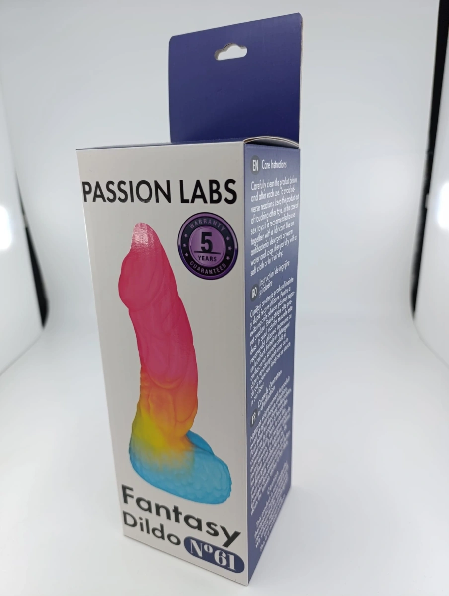 Dildo Fantasy No. 61, Silicon Lichid, Multicolor, 20.6 cm, Passion Labs, #7, Erotic24.ro