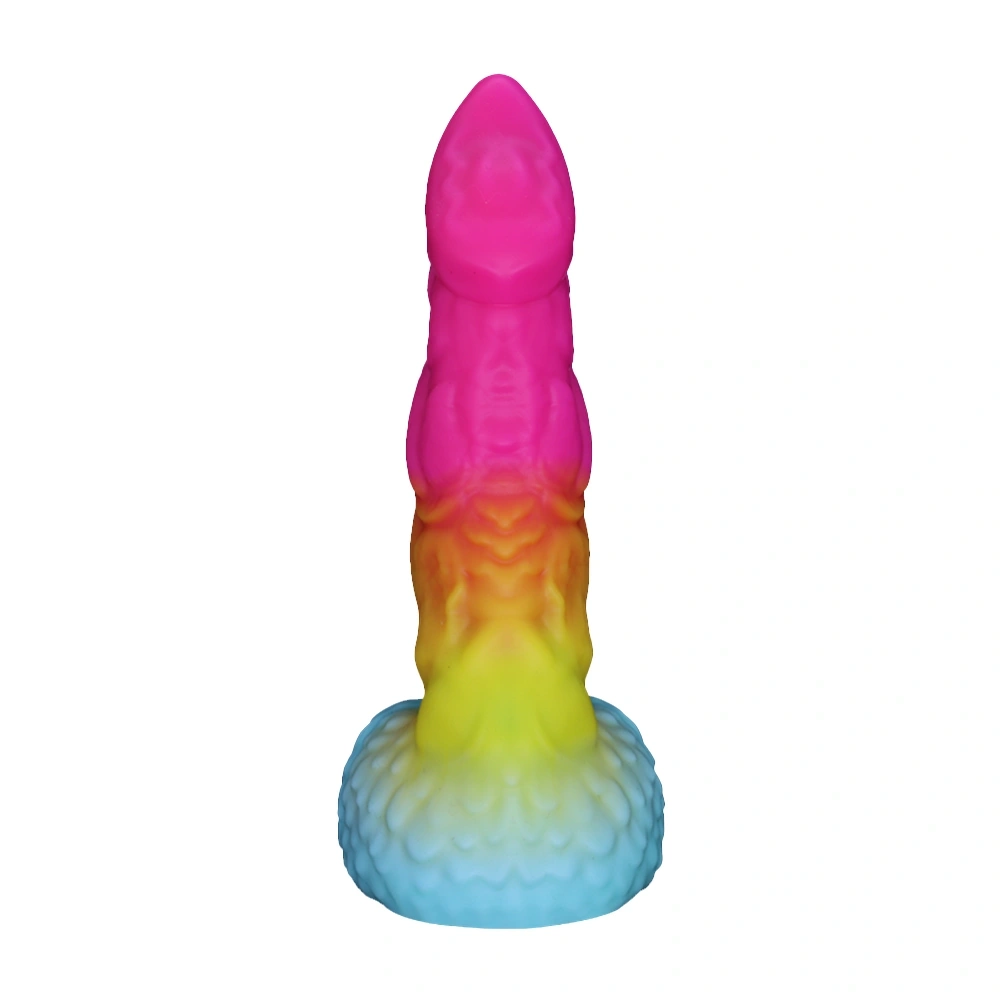 Dildo Fantasy No. 61, Silicon Lichid, Multicolor, 20.6 cm, Passion Labs, #4, Erotic24.ro