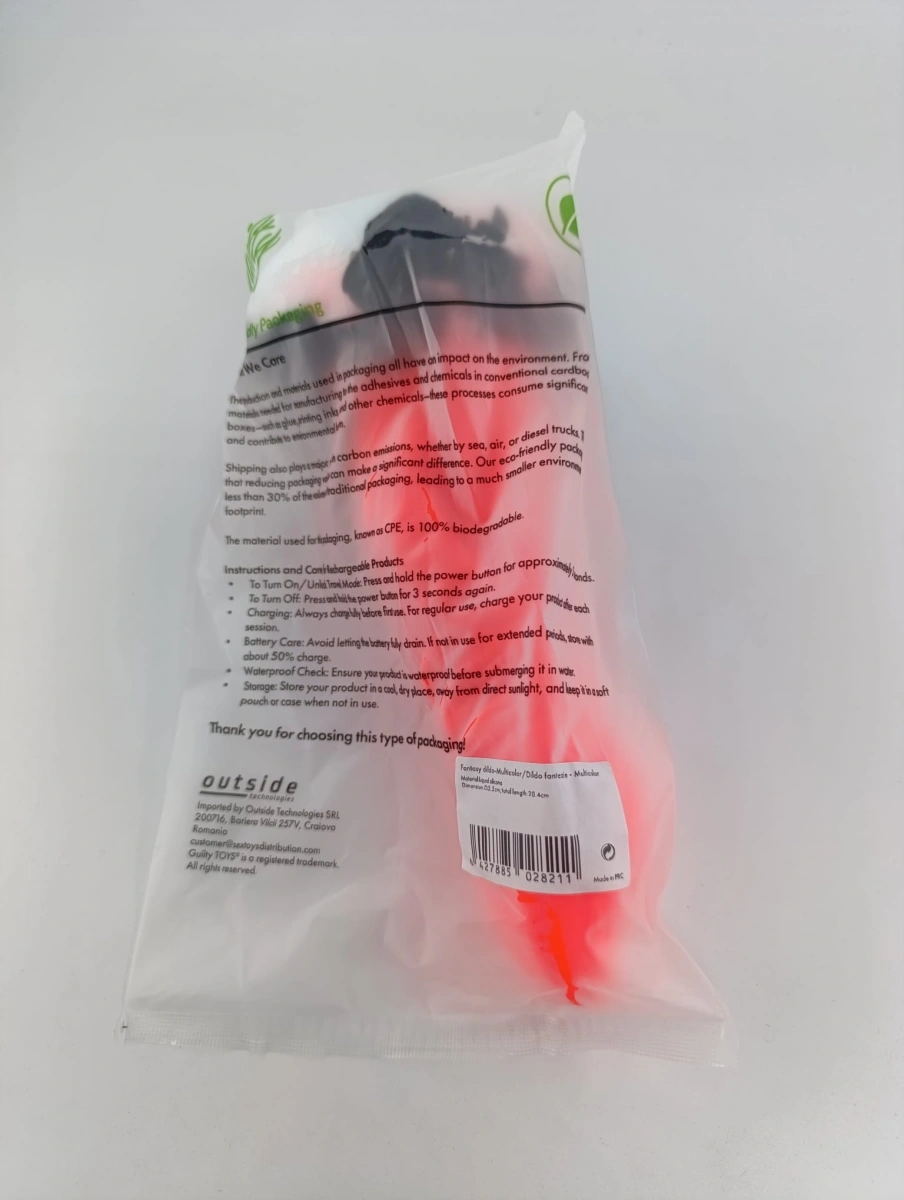 Dildo Fantasy Monstar cu Ventuza, Silicon Lichid, Rosu, 20.4 cm, Guilty Toys, #6, Erotic24.ro