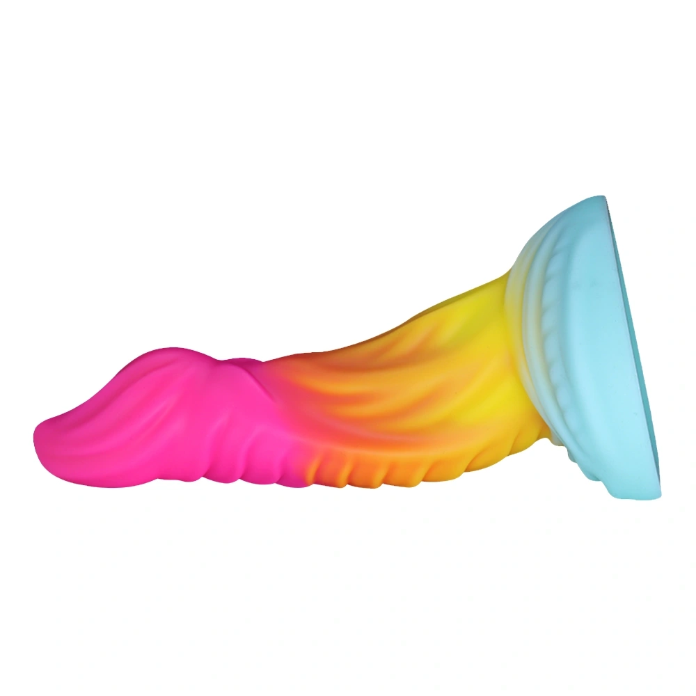 Dildo Fantasy Monstar cu Ventuza, Silicon Lichid, Multicolor, 20.4 cm, Guilty Toys, #5, Erotic24.ro