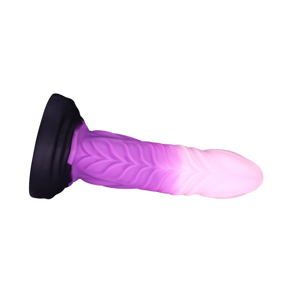 Dildo Fantasy Dragon cu Ventuza, Silicon Lichid, Multicolor, 20.4 cm, Guilty Toys, #4, Erotic24.ro