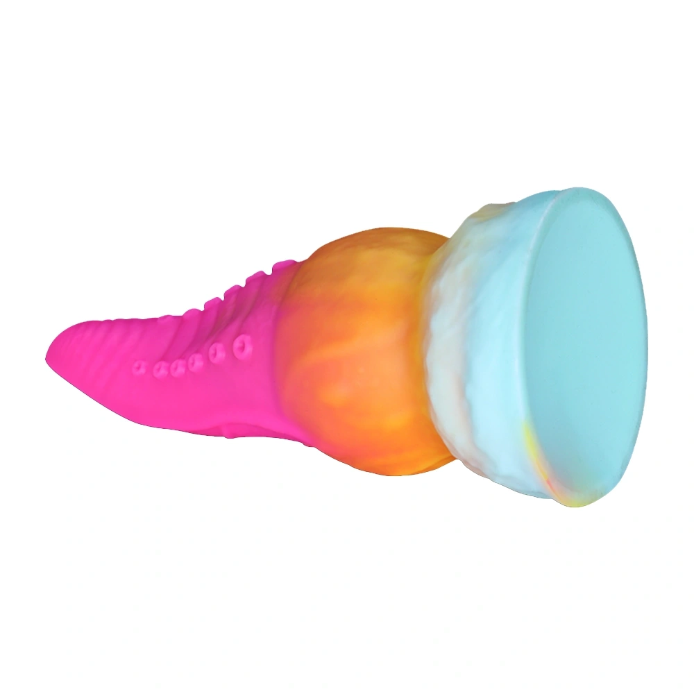 Dildo Fantasy No. 63 cu Ventuza, Silicon Lichid, Multicolor, 20.5 cm, Passion Labs, #7, Erotic24.ro