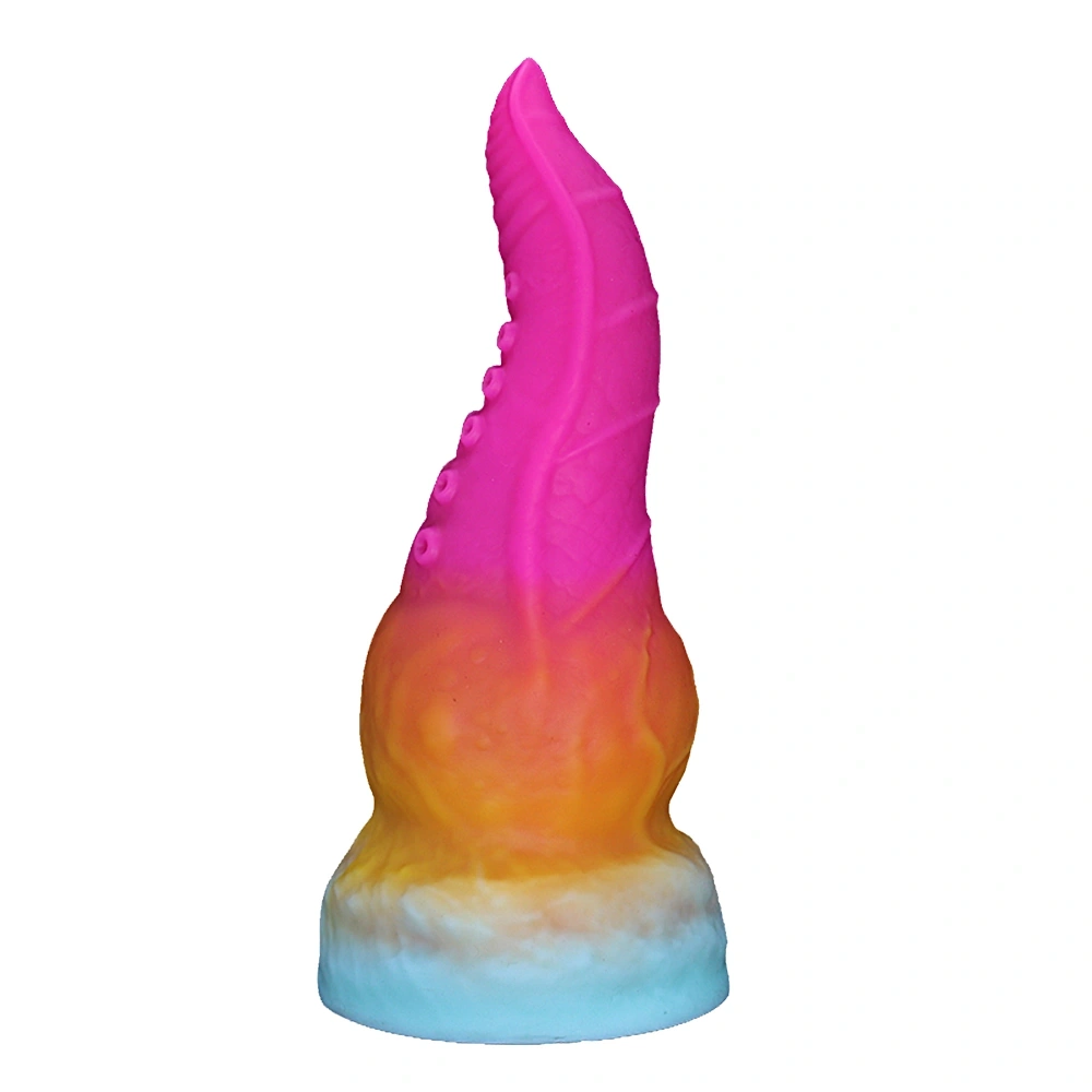 Dildo Fantasy No. 63 cu Ventuza, Silicon Lichid, Multicolor, 20.5 cm, Passion Labs, #2, Erotic24.ro