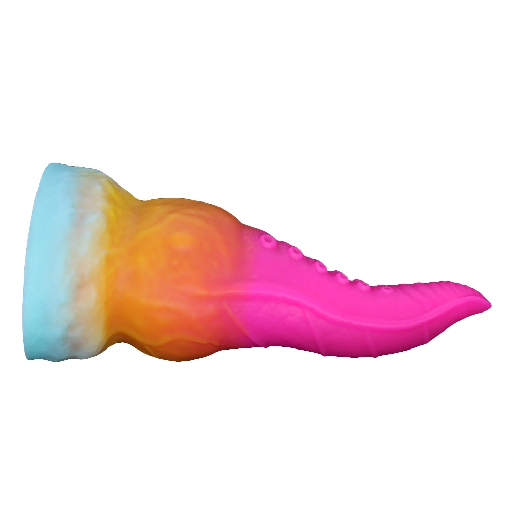 Dildo Fantasy No. 63 cu Ventuza, Silicon Lichid, Multicolor, 20.5 cm, Passion Labs, #5, Erotic24.ro