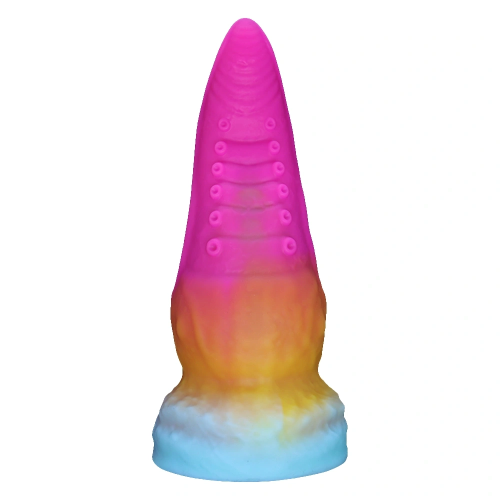 Dildo Fantasy No. 63 cu Ventuza, Silicon Lichid, Multicolor, 20.5 cm, Passion Labs, #4, Erotic24.ro