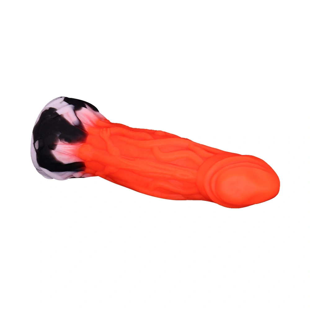 Dildo Fantasy Alien cu Ventuza, Silicon Lichid, Rosu, 20.3 cm, Guilty Toys, #6, Erotic24.ro