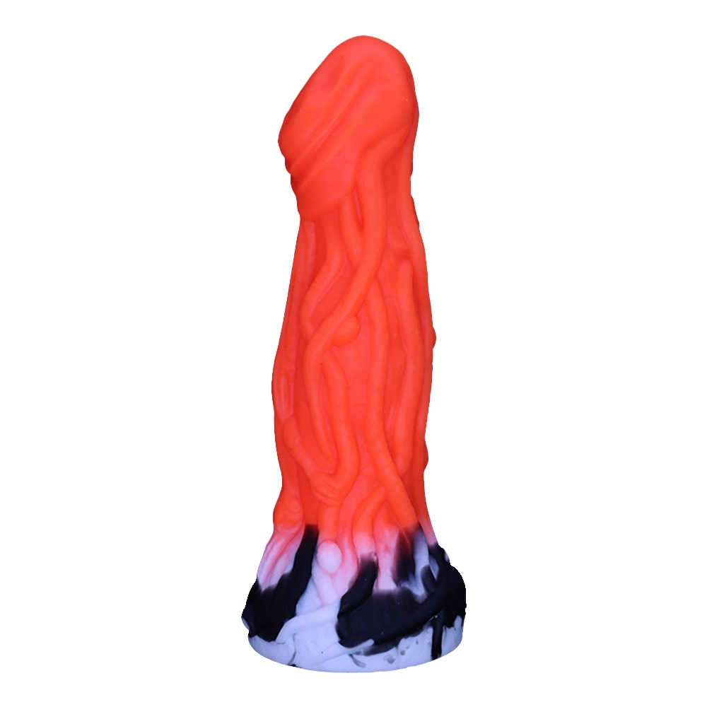 Dildo Fantasy Alien cu Ventuza, Silicon Lichid, Rosu, 20.3 cm, Guilty Toys, #2, Erotic24.ro