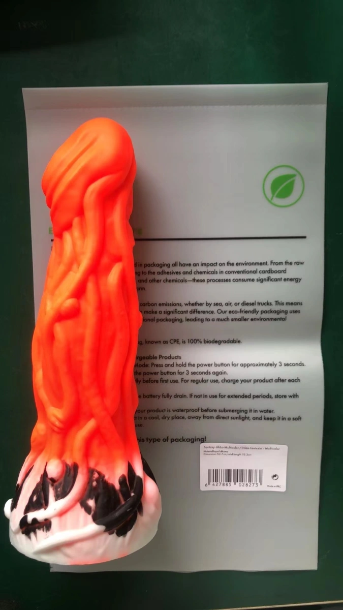 Dildo Fantasy Alien cu Ventuza, Silicon Lichid, Rosu, 20.3 cm, Guilty Toys, #7, Erotic24.ro