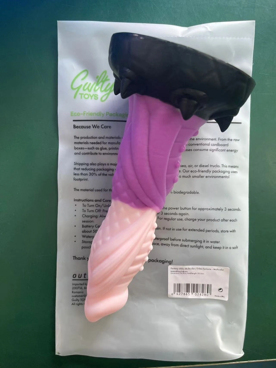 Dildo Fantasy Galactic Cock cu Ventuza, Silicon Lichid, Multicolor, 20.5 cm, Guilty Toys, #6, Erotic24.ro