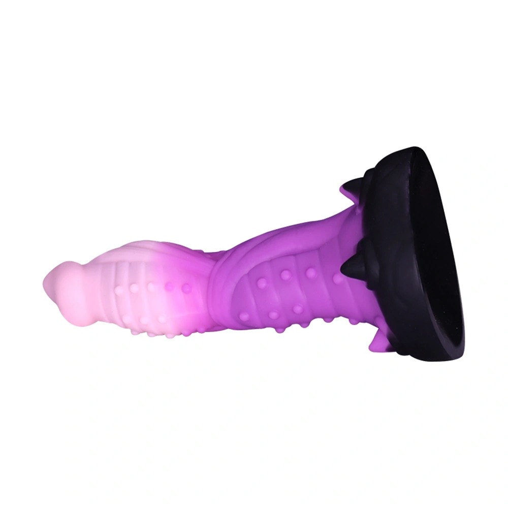 Dildo Fantasy Galactic Cock cu Ventuza, Silicon Lichid, Multicolor, 20.5 cm, Guilty Toys, #5, Erotic24.ro