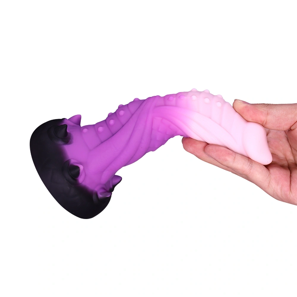 Dildo Fantasy Galactic Cock cu Ventuza, Silicon Lichid, Multicolor, 20.5 cm, Guilty Toys, #4, Erotic24.ro