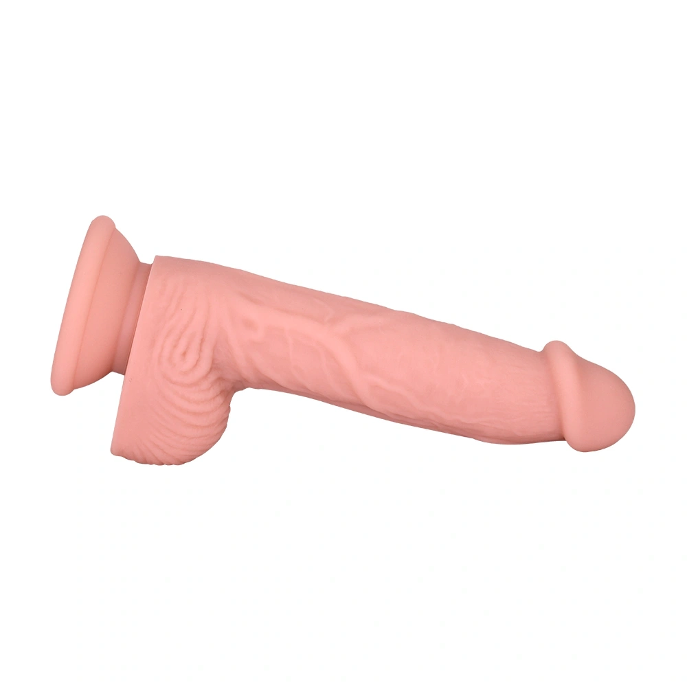 Dildo Realist No.42, Silicon Lichid, Natural, 20 cm, Guilty Toys, #4, Erotic24.ro