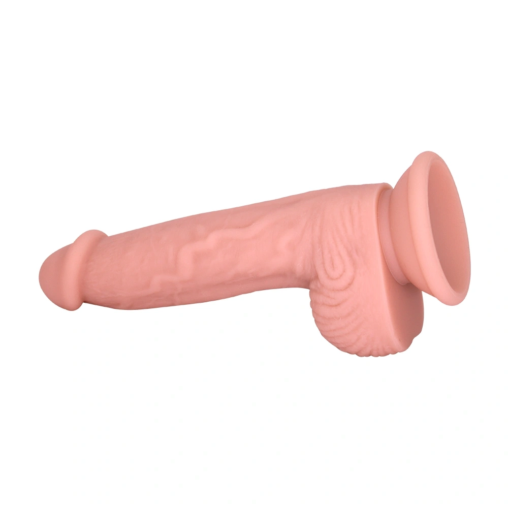 Dildo Realist No.42, Silicon Lichid, Natural, 20 cm, Guilty Toys, #6, Erotic24.ro