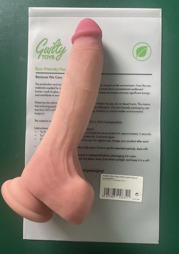 Dildo Realist Carter cu Ventuza, Silicon Lichid, Natural, 20.9 cm, Guilty Toys