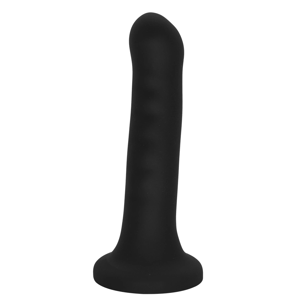 Dildo Bendable Smooth cu Ventuza, Silicon Lichid, Negru, 18 cm, Mokko Toys, #6, Erotic24.ro